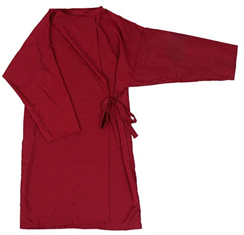 Friseursalon-Schürzen Für Friseurinnen Spa-Kunden Robe Salon-Kundenkleid Friseurmantel Kimono-Roben Friseursalon-Uniform Stylisten-Kittel Etui Polyester Rot