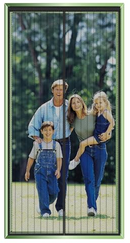 Fliegengitter Tür Magnet, Insektenschutz Balkontür, Fliegenvorhang Terrassentür, Magnetisch Türe, Vorhang Tür Terrassentür, Insektengitter, Kellertürvorhang, Magnetvorhang (205x265cm, Schwarz)