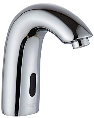 Automatik Infrarot Sensor Wasserhahn Kaltwasser Waschtischarmatur Messing Badarmatur Wasserfall Waschbeckenrmatur für Badzimmer Hotel Schulen Höhe17cm