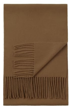 Damenschal Kaschmirschal Damen Schal Wolle Kaschmir Cashmere Schal Winterschal Wollschal - Braun