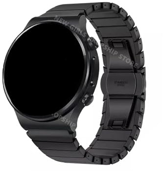 22 mm länkarmband Passar for Huawei Watch 4 Pro GT3Pro GT4 46mm/ Amazfit GTR 47mm lyxigt band i rostfritt stål zinklegering metallrem(Black,For Galaxy watch 3 45mm)