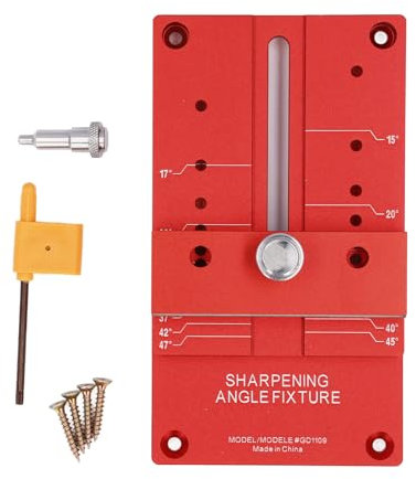 Sharpening Angle Fixture, Aluminium Alloy Guide Tool Chisel Sharpening Kit for Woodworking Chisels