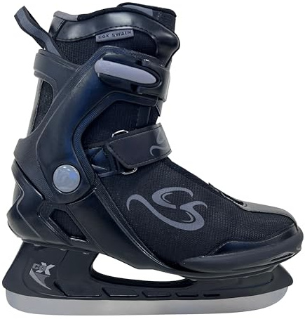 Cox Swain Schlittschuhe Frost, Softboots für Kinder und Erwachsene, Anfänger/Fortgeschrittene, Bequeme Passform, Edelstahlkufe vorgeschliffen Gr. 43