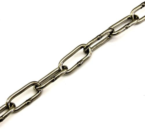 sopomarkt24 Edelstahlkette 3mm – Rostfreie Rundstahlkette Form C Langgliedrig, Absperrkette, Ankerkette Niro, Preis pro Meter, langlebig, korrosionsbeständig, für industrielle Anwendungen