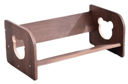 Bücherregal Walnussfarbenes kleines Schreibtisch-Bücherregal, freistehender Schreibtisch-Aufbewahrungsorganisator aus Holz, ordentlicher Organizer for das Büro zu Hause Bücherturm(L48xW24xH18 cm)