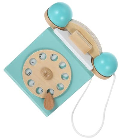 CIYODO Retro Wählscheiben Telefon Spielzeug Für Lernspielzeug Hand-Augen-koordination Und Digitalen Fähigkeiten Für Rollenspiele Und Interaktive Familienaktivitäten