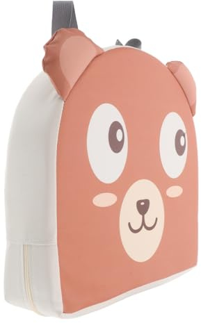 BESTonZON Tragbare Tisch Sitzerhöhung für Babys und Kleinkinder aus Waschbarem Pu Leder mit Schwamm Niedliches Cartoon Design Vielseitig Verwendbar für Esszimmer und Reise