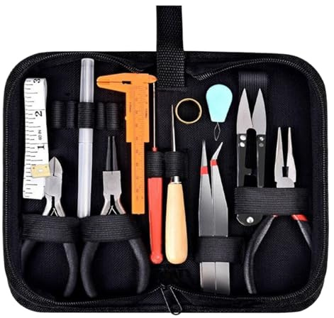 Schmuck Zange Set - Professionelle Herstellungswerkzeugkollektion, Multifunktionaler Handwerkszellenkit, Präzisionsschmuck -Instrumente, Anfängerfreundliche Handwerkstools Für Perlenprojekte | Halsket