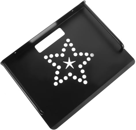 Hoement Mensola Muro in Alluminio per Proiettore e Router Supporto Ventilato con Scaffale Salvaspazio Multifunzione per Casa e Ufficio Nero Opaco