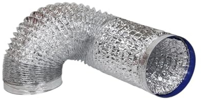 80-200mm Aluminum Foil Ventilation Duct Retractable Range Hood Exhaust Hose Air Ventilation Pipe Hose Flexible Exhaust Duct(100mm)