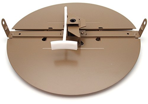 HVAC Premium 8 Butterfly Damper - Control Your Airflow on Drop Ceiling grilles of 24x24 (8 Round Duct Opening)