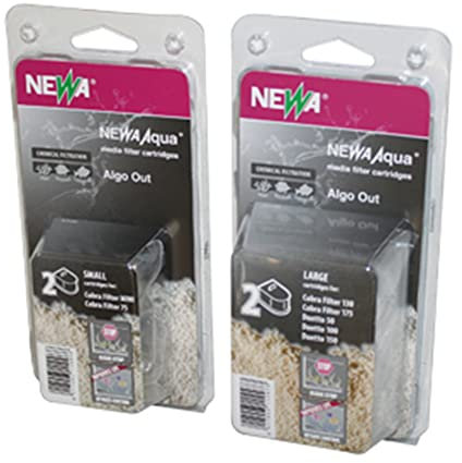 Newa Aqua ALGO out 2 CARTUCCE FILTRANTI Anti ALGHE Anti NITRATI per FILTRI Cobra duetto 130 150