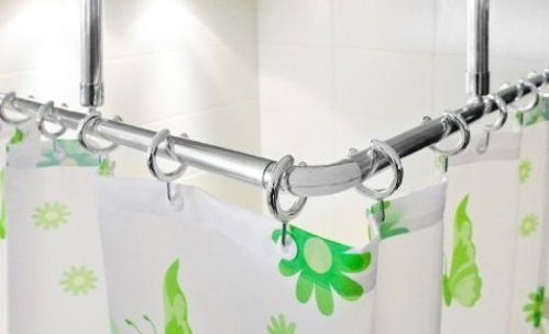 2er ALU WINKELSTANGE BARRIEREFREI 120x120 EXTRA LANG DUSCHVORHANG STANGE CRHOM SILBER PROBLEMLOSES DURCHSCHIEBEN DES DUSCHVORHANGS GARANTIERT!