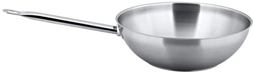 METRO Professional Sauteuse | Ø 24 cm | 1 Liter | Edelstahl | Induktion | Schüttrand | Backofenfest | spülmaschinenfest | Sandwichboden | Topf | Kasserolle (10,5 x 46,5 x 25,5 cm)