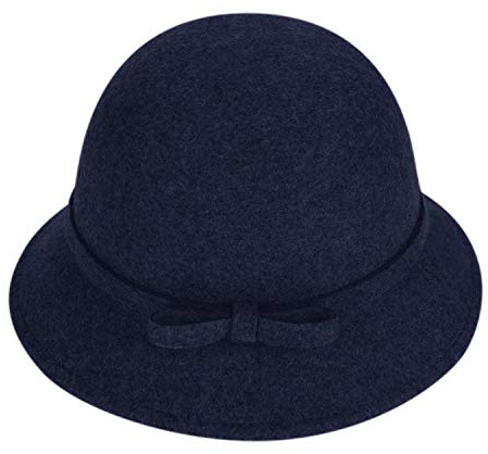 Wintermütze Damen Mädchen Filzmütze Kunstwolle Fischerhut Klassischer Schlapphut Glockenhut Herbst Winter Eimer Hut Fedora Hut Frauen Casual Hut Einfarbige Damenmütze Warme Kappe für Outdoor Freizeit