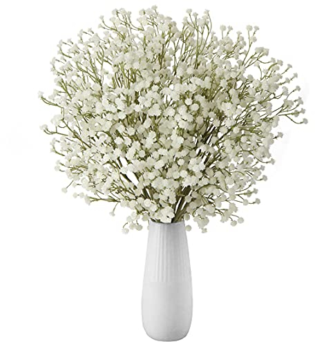 Briful Bouquet di fiori artificiali con 10 rami di Gypsophila o velo di sposa, per la casa, matrimoni, feste, decorazioni