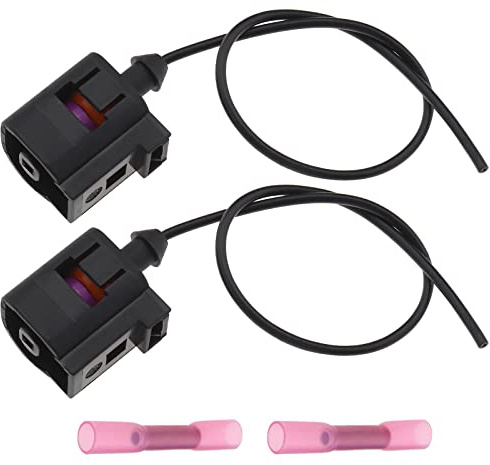 The Lord of the Tools 2 conectores de enchufe de sensor de presión de aceite de 1 pin con cable 1J0973701 compatible con A3 A4 A5 A6 compatible con Golf compatible con Jetta
