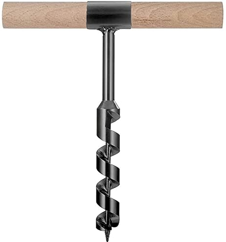 BOSUGE Manueller Mehrzweck-Überlebensbohrer, Holzbearbeitungs-Lochsägen-Bit mit einem Holzstab-Handbohrer für Outdoor und Camping, perfektes Ergänzungswerkzeug zum Überleben (Size : 0.315in)