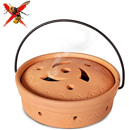 Wespen Abwehr Feuerfeste Schale, Räucherbox zum Vertreiben von Wespen durch Kaffeegeruch, Feuerfeste Nicht zerbrechliche Wespenschreck Wespenvertreiber, Räuchergefäß für Mückenspirale