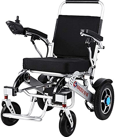 Sedia A Rotelle Elettrica, Disabili Anziani, Veicolo A Quattro Ruote, Pieghevole, Telaio in Alluminio Leggero, può Essere Sull'Aereo