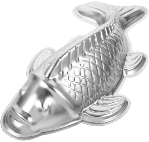 YARNOW Molde De Aluminio En Forma De Pez Carp 3D Para Hornear Pasteles Chocolate Y Gelatina Molde Compacto Para Repostería En Reuniones Familiares Y Fiestas