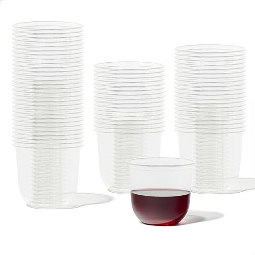 TOSSWARE NATURAL Arc - Plant Based Cups 12 oz - Plastic Alternative Cups for Parties, Bachelorettes, Weddings - Recyclable Clear Cold Cups - Set of 1000, 12oz