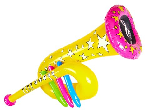 W WIDMANN MILANO Party Fashion - Aufblasbare Tuba 63 cm | Musikinstrument für Clown Kostüme, Zirkus, Karneval und Mottoparty
