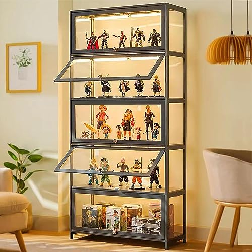 LXXBDDM VHolzvitrine, multifunktionale staubdichte A 5-floors-60cm