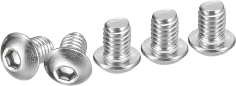 DTGN 3/8-16x1/2 Button Head Socket Cap Screws - 20Pack - Good for Machine - 304 Stainless Steel 18/8 - Hex Drive Full Thread UNC Fasteners