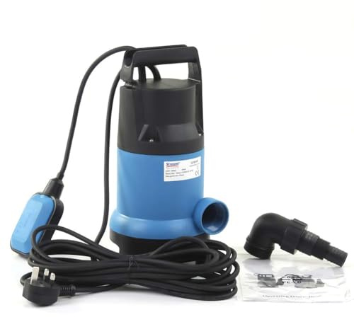 Birtechway Submersible Water Pump 400w 7500L/H,Sump Pump with Float Switch,Dirty Water Pump,Portable Submersible Pump to Drain Water from Pond,Pool,Garden,Hot Tub,Flooded Cellar