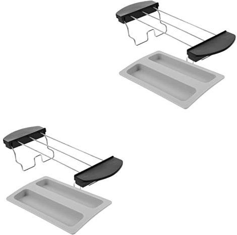 Amosfun Toaster Aufsatz Brötchen 2 Sets Toaster Grill Bbq Grill Pizzaöfen Grillen Toastständer Pizzaofen Für Grill Grillzubehör Brotständer Grillstein Brotzubehör Metall Toasthalter Edelstahl