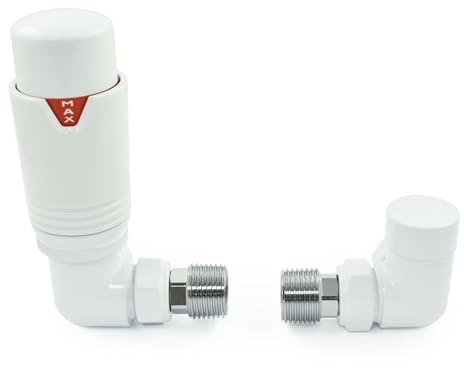 Thermostat-Heizkörperventil, weiß, Eck, TRV, Stil (alle weiß)