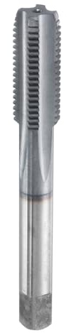 sourcing map M12 x 1,5 metrisches Gewindebohrer, 6542, Kobalt-Schnellarbeitsstahl, TiCN-beschichteter Stecker, rechts, gerade Rillen, Schraubengewinde, Handgewindebohrer