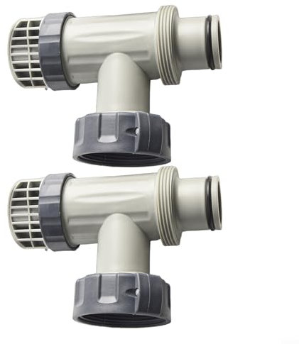 Ensemble de valve de rechange pour grande piscine Intex 10747, accessoire de pompe de filtre, compatible avec les pompes de 1500 à 4000 GPH, chlorinateur d'eau salée, design facile à ouvrir/fermer, 2