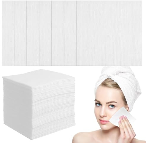ULTNICE Makeup Remover Fabric - 200Pcs Non-Woven Soft Cloth Pads for Daily Use 10X10Cm Eco-Friendly and Portable Ideal for Makeup Removal and Wiping