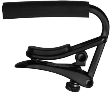 Shubb C1K Standard Acoustic Guitar Capo Noir – Black Chrome