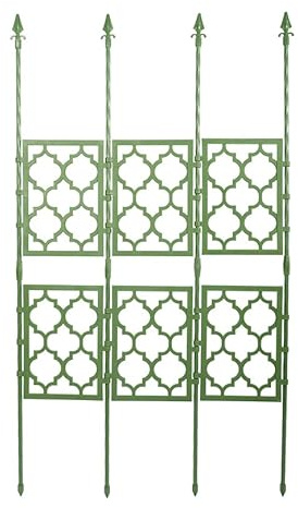 ZBJDX Support pour Plantes Grimpantes, Treillis De Jardin avec Brise-Vue, éTagèRe GrillagéE en Tube d'acier Plastifié pour ExtéRieur, Conception à Verrouillage par Pression,Vert,85 * 150cm