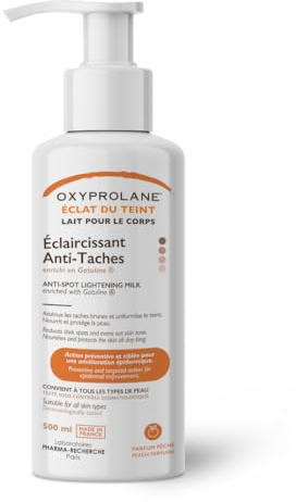 Oxyprolane® Eclat du Teint – Lait Éclaircissant Anti-Taches | Hydratant, Unifiant & Nourrissant – Gatuline® Spot-Light, Curcuma & Beurre de Karité – Soin Corps Teint Terne ou Taches Pigmentaires