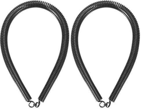 sourcing map 2 piegatubi a molla in PVC, diametro esterno 12 mm, lunghezza 380 mm, molla piegatubi per tubi in casa idroelettrica, nero
