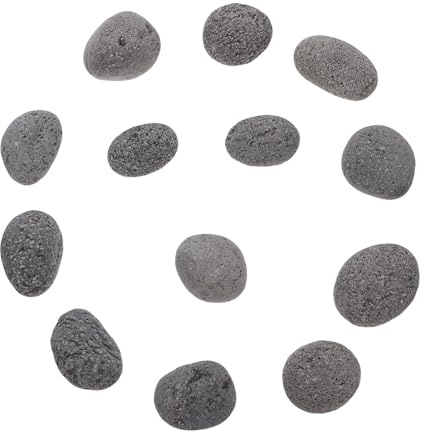 Outanaya Sacco Pietre Laviche Vulcaniche Naturali per Fire Pit Rocce Decorative Riutilizzabili per Caminetti e Barbecue Pietre da Paesaggio per Uso Interno ed Esterno