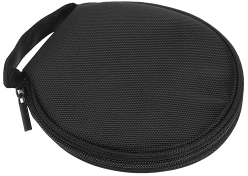 MOBUTOFU Soporte Cds Bolsa de Tela Oxford para CD y Dvd, Estuche Portátil Compacto para Almacenamiento y Protección de Discos Capacidad para 20 Unidades