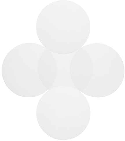 PRETYZOOM Diffusore per Lampade Rotondo per Soffitto 10 Cm in Acrilico Bianco, Piastra Diffusore Luce LED, Set 5 Pezzi per Lampade da Interno Uso Domestico