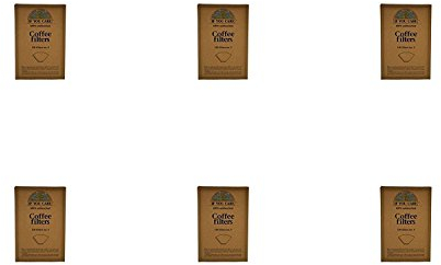 Pack of 6 x If You Care #4 Cone Coffee Filters - Brown - 100 Count