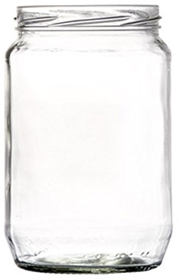 STI Vaso Tondo 720ml in Vetro diam.82 per Conserve e marmellate 6 pz