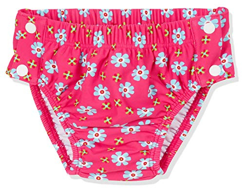 Playshoes Pantalones de pañales con protección UV Unisex niños, Flores para Botones, 74-80