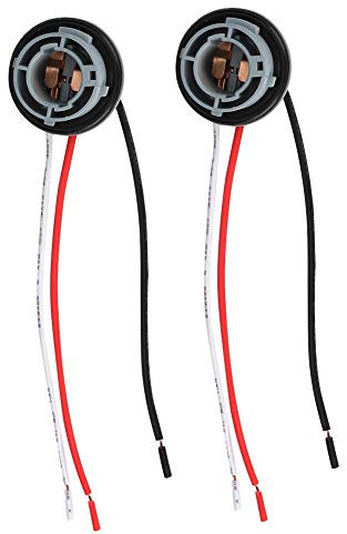 Gorgeri 2pcs 1157 Bulb Socket Car Light Bulb Holder Brake Light Connector Brake Light Bulb Holder Bulb Holder Connector Lamp Holder Connector Universal Car Rear Fog Light Bulb Holder