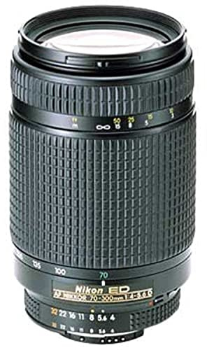 Nikon 70-300mm f/4-5.6D ED Auto Focus Nikkor SLR Camera Lens (Renewed)