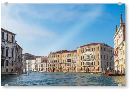 artboxONE Acrylglasbild 45x30 cm Reise Häuser am Canal Grande - Bild venedig altstadt Architektur