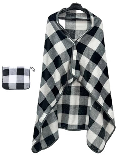 Coperte per aeroplano, coperte di flanella a scialle, coperte da viaggio multifunzionali, cuscini, mantelle pieghevoli, accessori regalo per viaggiatori