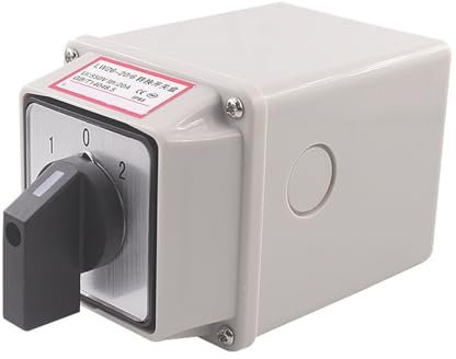 LW26-20/6M YMW26 con caja de transferencia Universal 20A interruptor de cámara giratorio de 3 posiciones Control Manual de conmutación de doble potencia 1 Uds(Custom wiring)